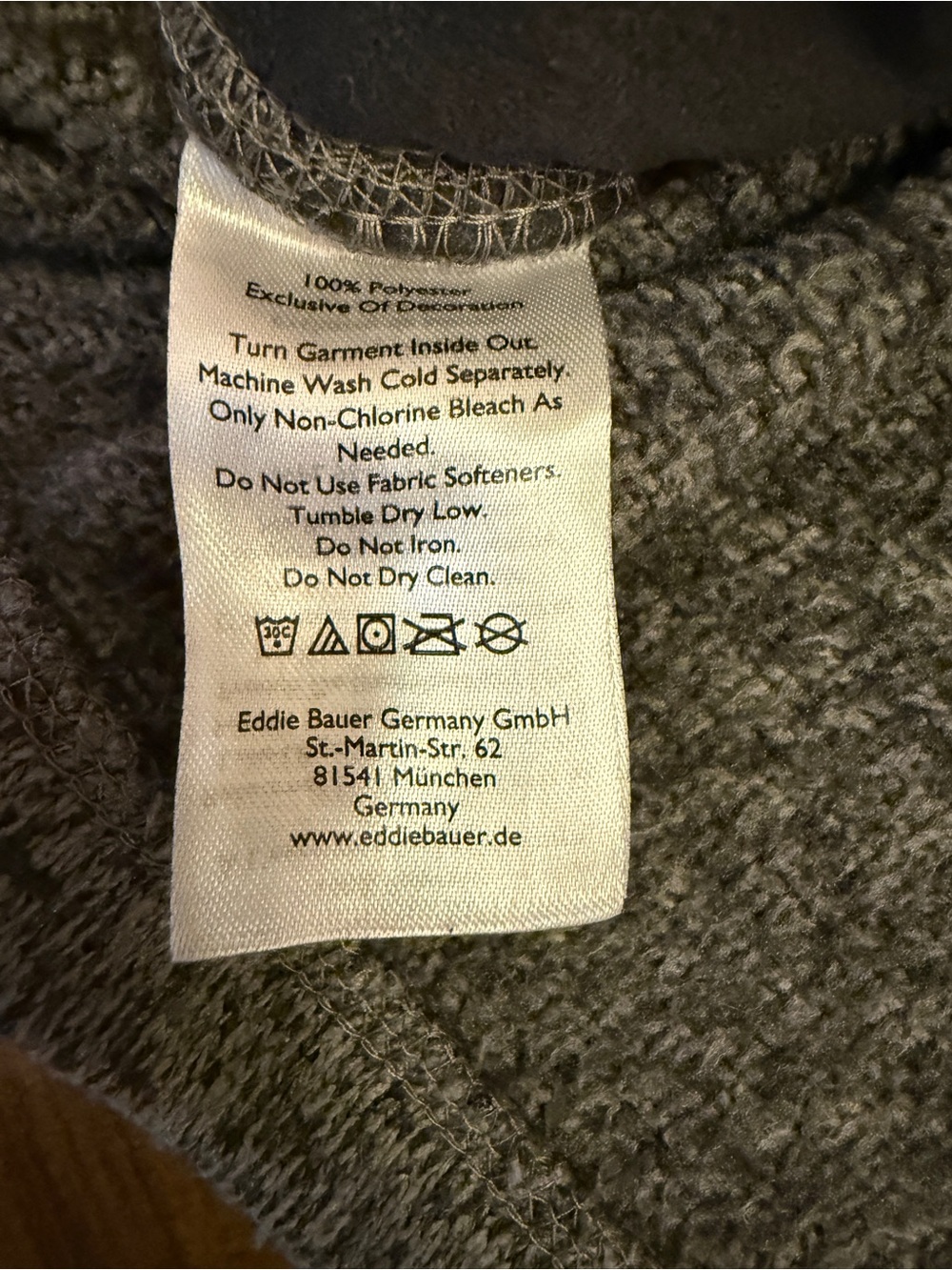Eddie Bauer Men’s XL Snap Neck Fleece Pullover Sweater Gray Heather - Picture 9 of 9